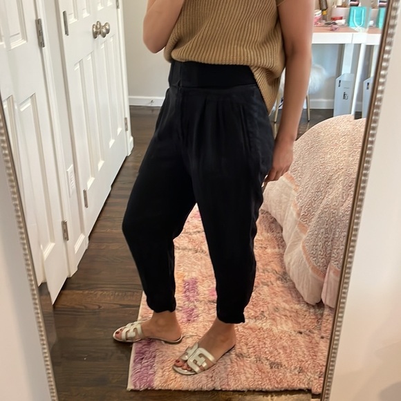 Yigal Azrouel Black Pleated Ankle Pant - Picture 3 of 14